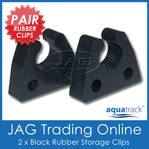 2 x RUBBER STORAGE CLIPS 19mm (3/4") for BOAT ANCHOR STERN POLE LIGHT/TUBE/KAYAK - Picture 1 of 2