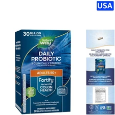 Nature's Way Fortify Probiotic 50+ - 30 Capsules for Enhanced Digestive Wellness