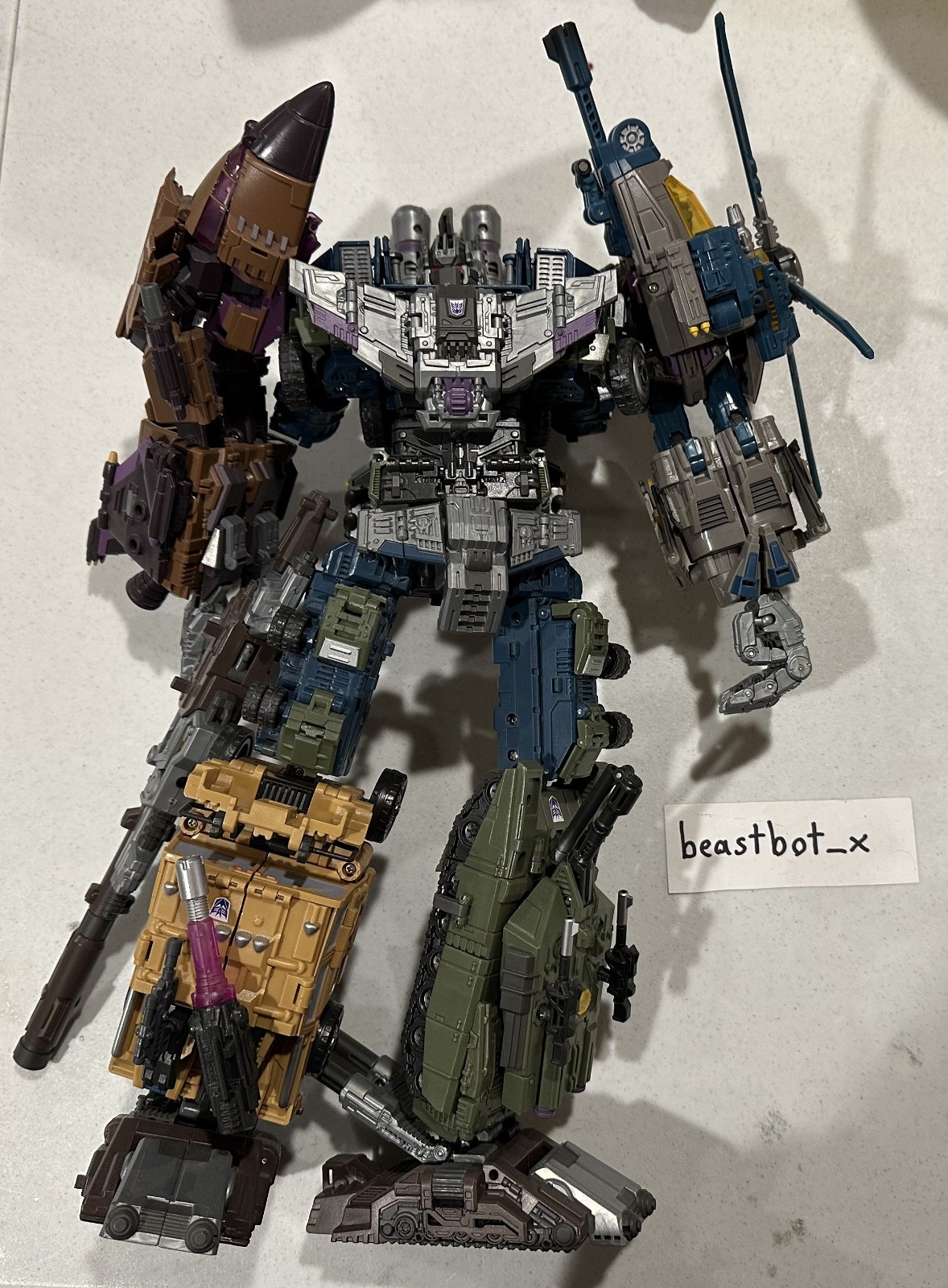 Warbotron 3rd party Transformer BRUTICUS complete set LOOSE 