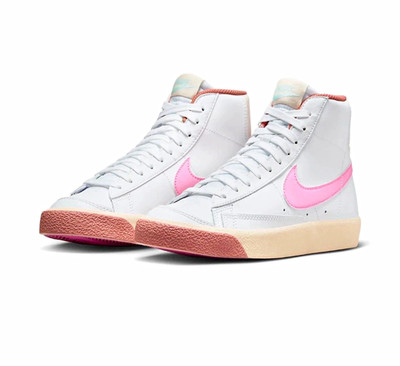 Nike Blazer Mid '77 'White Pink' Casual Shoe / DZ2900 100 / Boys unisex shoe