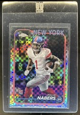 2024 Topps Chrome Malik Nabers RC X-Fractor Rookie #205 Giants
