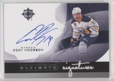 2012-13 Ultimate Collection Ultimate Signatures Cody Hodgson #US-CH Auto 0c2