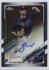 2021 Topps Chrome Rookie Shane McClanahan #RA-SM Auto 17ac