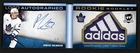 2022-23 The Cup Logo Autographed Rookie Booklet 3/3 Pontus Holmberg Maple Leafs