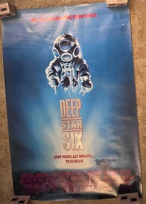 ROLLED Deep Star Six 1989 Horror Movie Poster 27x40 Greg Evigan