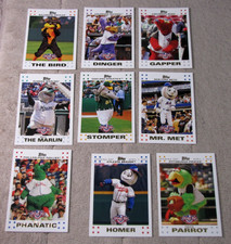 2007 Topps Opening Day Base & Gold Mascots (Pick Choose Complete)