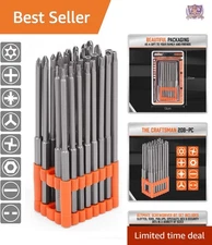 32-Piece Security Power Bit Set S2 Steel Tamper Proof Security Bits