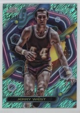 2023-24 Topps Cosmic Chrome Aqua Equinox Refractor 34/149 Jerry West #58 HOF 4vc