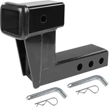 MaxxHaul 50909 Trailer Hitch Riser for 2 inch Receiver with 6 Rise &... 