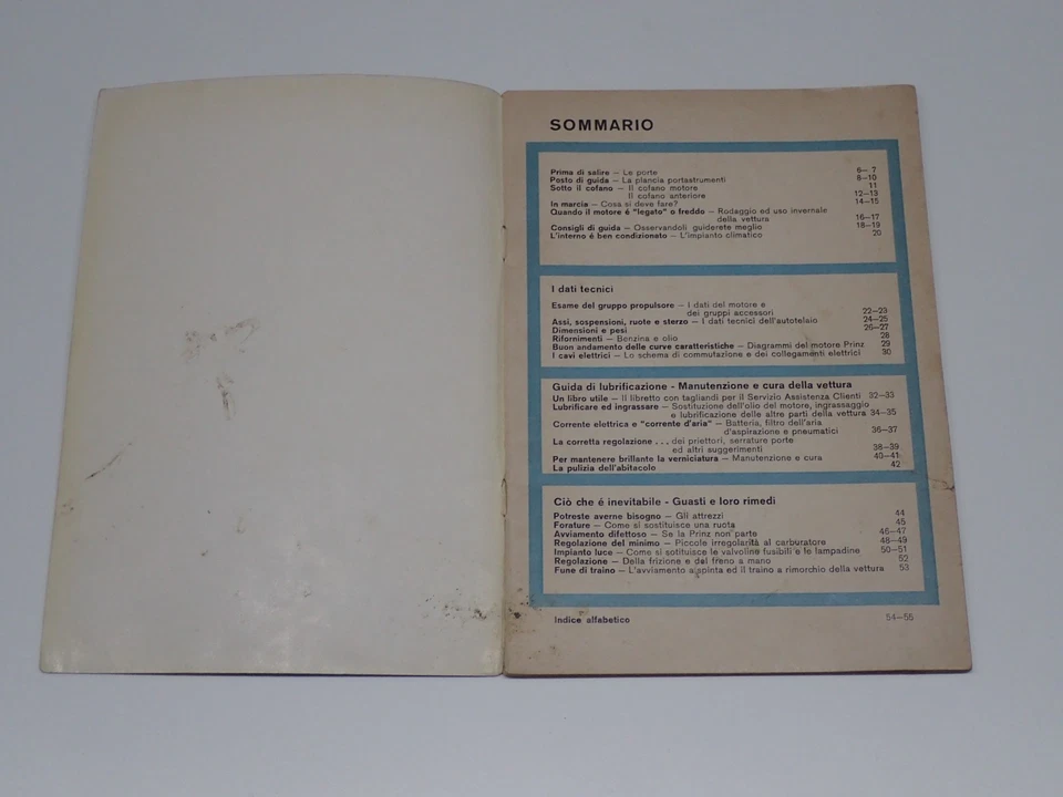 NSU PRINZ 4 LIBRETTO USO E MANUTENZIONE - Immagine 2 di 4