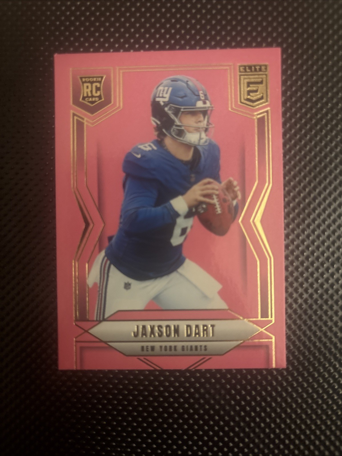 2025 Panini Donruss Elite - Rookies Jaxson Dart #103 Pink Ink (RC)