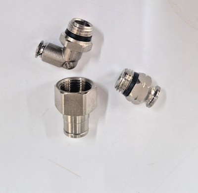 NPT 20 Bar Steckfittings in Metall, imperiale Bohrung - NPT amerikanisches Gewinde