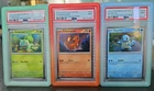 Pokémon 151 Poster Collection Set SEQUENTIAL PSA 9 Bulbasuar Charmander Squirtle