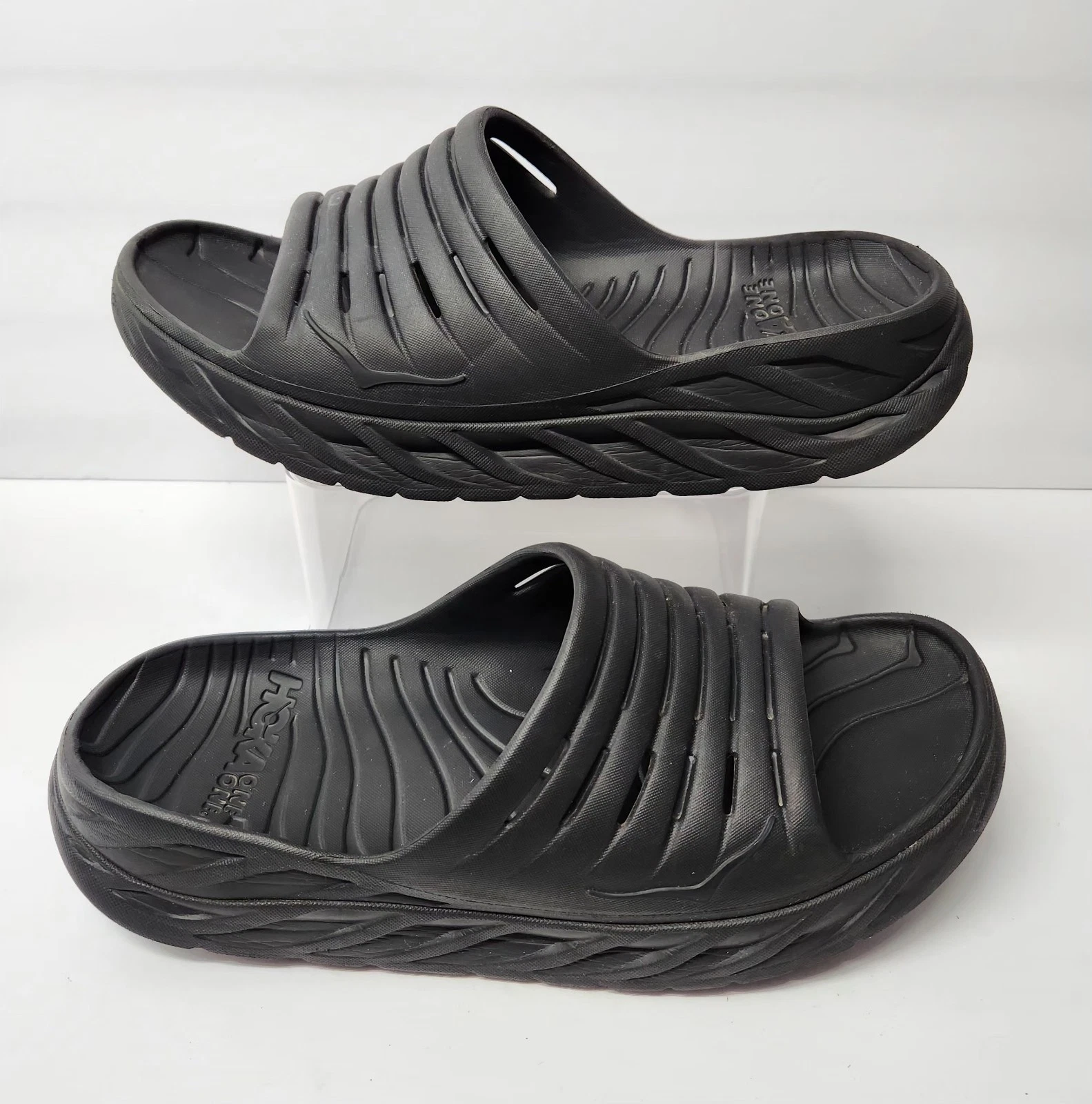 Sandali slip on HOKA ONE ONE Ora Recovery da uomo taglia 14 slide in gomma nera