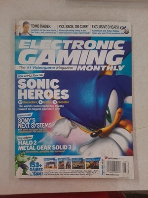 EGM Electronic Gaming Monthly Magazine August 2003 #169 Sonic Heroes Mario Kart