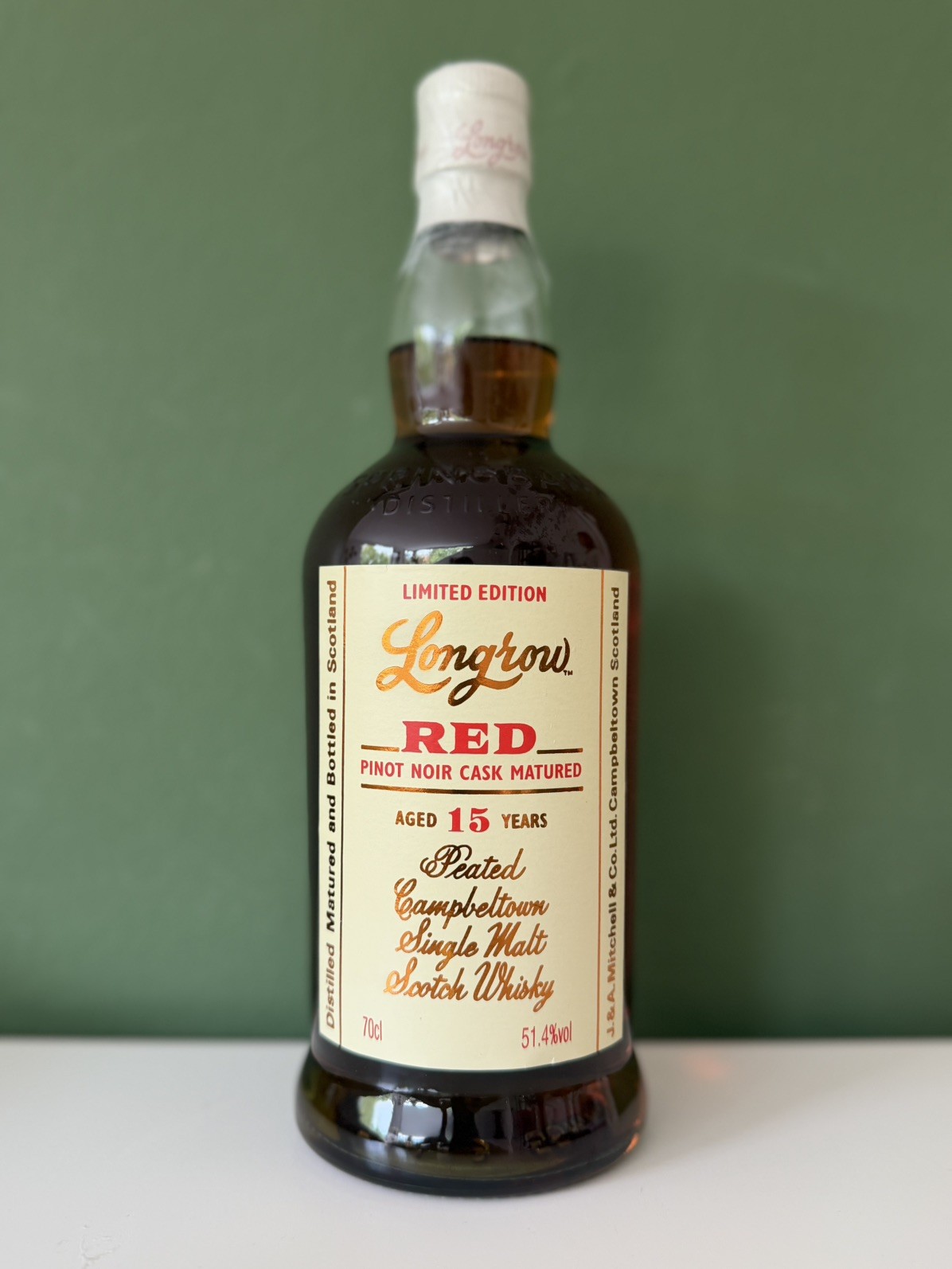Longrow Red 15 Years Pinot Noir Cask Matured
