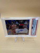 2022 SELECT SHAEDON SHARPE ROOKIE JERSEY AUTO-BLUE FEA #RJASHS PSA MINT 9 /49