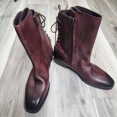 Vintage Foundry & Co Moto Boots Women's 8.5 Brown Annabelle New
