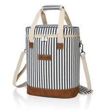 Wine Carrier Bag Insulated 6 Bottle Cooler Protection Carrying Tote Case Travel