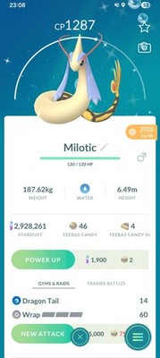 Shiny Milotic Pokemon Garantiert Glück ab 2020 Registriert oder 30 Tage
