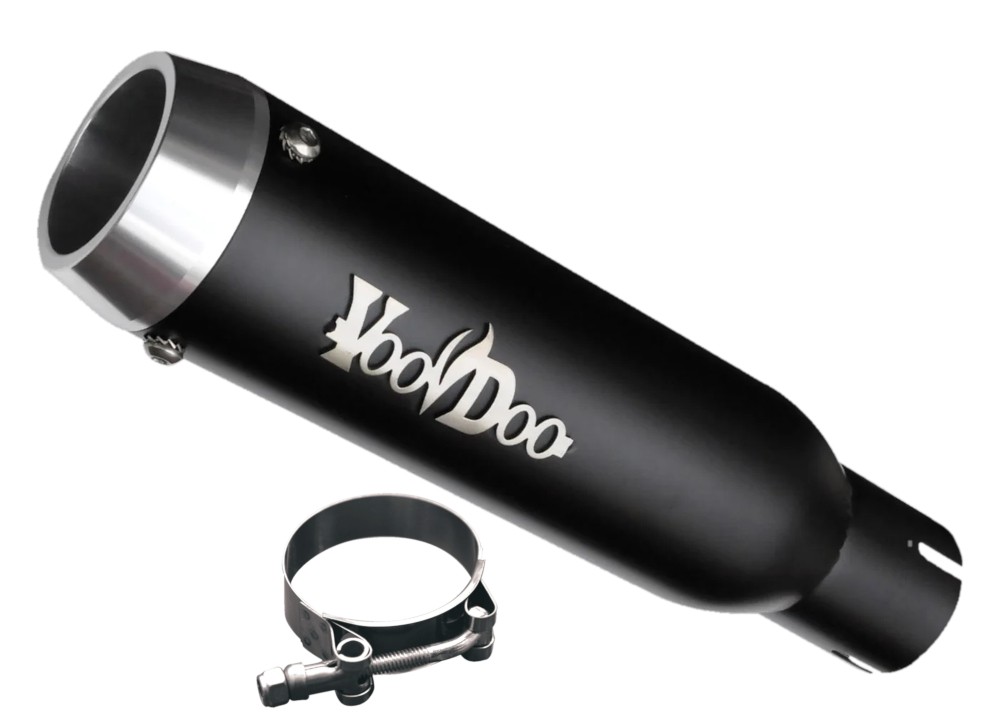 Voodoo Mini Meg Shorty Slip-On Muffler VMMEZX10K4B for