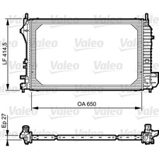 1x VALEO RADIATOR ENGINE COOLING FOR CADILLAC OPEL SAAB 12805057 NEW