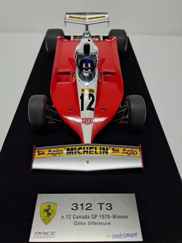 FERRARI 312 T3 Villeneuve scala 1/18 LOOKSMART - Immagine 2 di 4