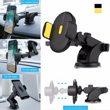 Long Arm Car Phone Mount   Telescopic Dashboard Holder w/ Strong Suction Cup for