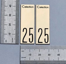 Celestion 25 Speaker Badge Logo Emblem Premium Gold Pair With Adhesive 