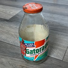 Vintage Gatorade Be Like Mike Michael Jordan 32oz Glass Bottle Tropical Fruit
