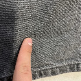 Nuon Double Knee Jeans Men&rsquo;s Size 30x28 Gray Denim Carpenter Wide Leg Cotton