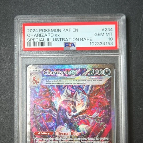 Pokémon Charizard ex 234/091 Paldean Fates Special Illustration Rare PSA 10