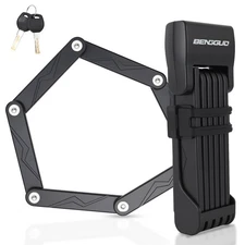 Folding Lock with Keys Mount Alloy Steel Anti Theft High Security Foldable Lo...