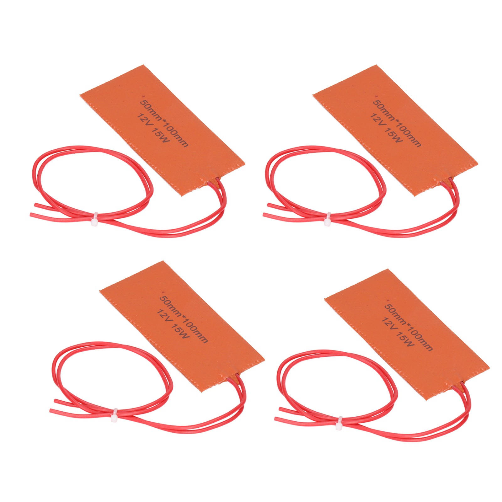 4x Silicone Rubber Heating Pad Flexible Heater Mat For Electric Blanket Oil Drum
