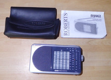 Roberts R9962 Portable World Radio 12 Band Instructions Case Small Handy