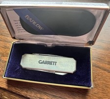 Garrett Pocket Knife 5 Blades/tools Hinged Barlow Case Excellent Condition