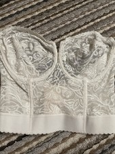 The Strouse Adler Company Backless Bra by Smoothie 38DD White Vintage Corset