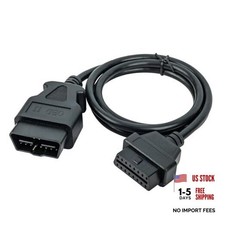 OBD-II OBD2 Extension Cable, Ultra-Long 4ft 120cm 1.2M, Auto Car 16 Pin Male