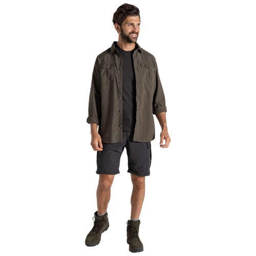 Pantalones cortos convertibles Craghoppers para hombre NosiLife Cargo III con cremallera en la rodilla - Imagen 4 de 9
