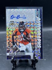 2021 Panini Mosaic Baron Browning Rookie Auto Autograph