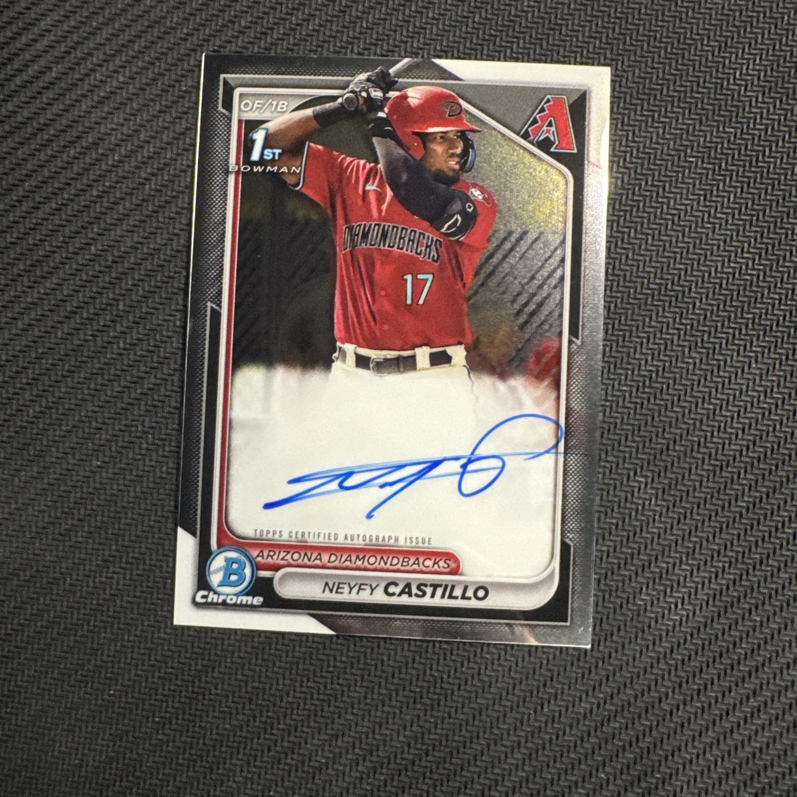 2024 Bowman Chrome Neyfy Castillo Auto #CPA-NC Arizona Diamondbacks