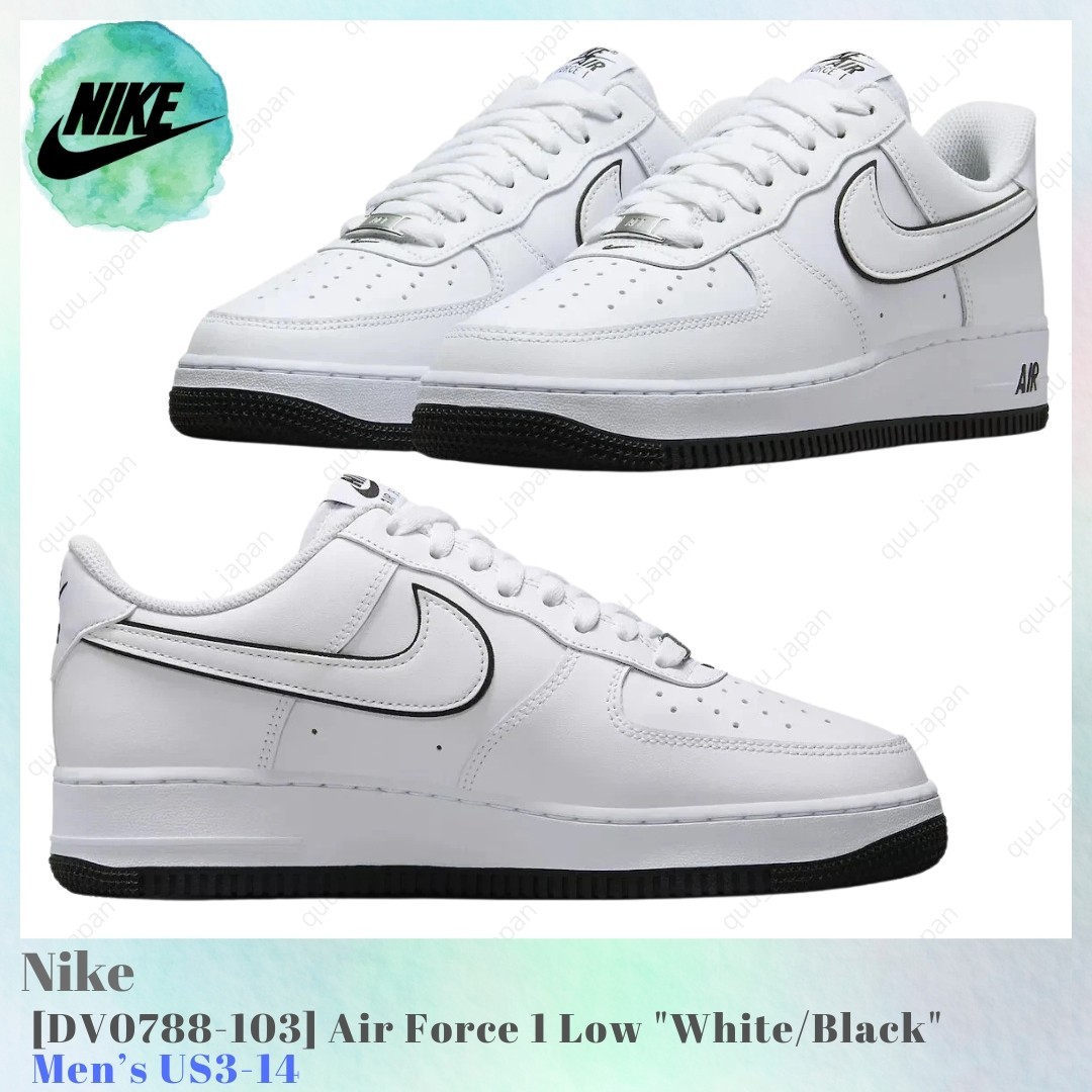 Nike Air Force 1 Low White / Black DV0788-103 Men's US3-14 NEW | eBay