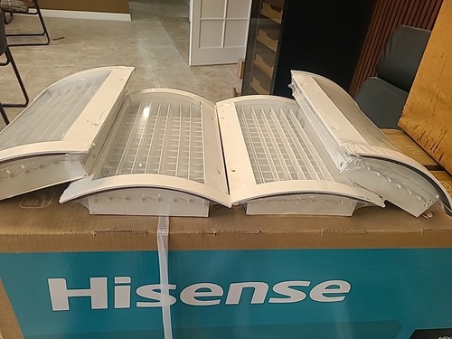 Price 12X6 Steel Spiral Supply Curved Grilles, Direct to Duct,Lot 4,white,New! - Picture 8 of 8