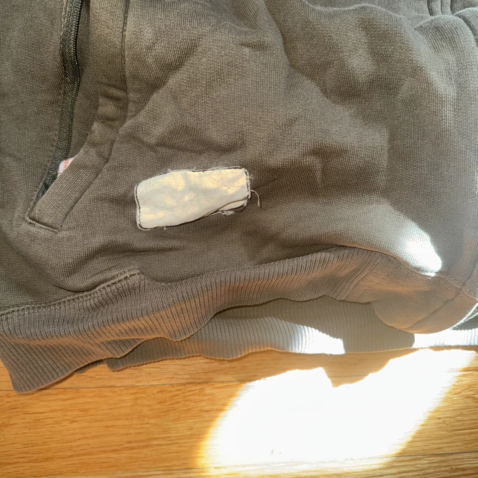 Sudadera con Capucha Rocawear Logotipo en el Pecho COMPLETO Cremallera Camuflada Verde Naranja Blanco De Colección 3x Foto 2 de 4