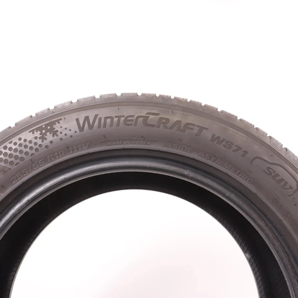 2x Winterreifen Kumho WS71 Wintercraft 255/55R19 111V XL DOT2222 5,5mm 2555519 - Bild 4 von 4
