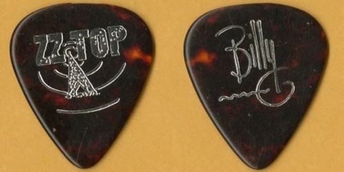 ZZ Top 1994 Antenna concert tour Billy Gibbons silver foil stage Guitar Pick