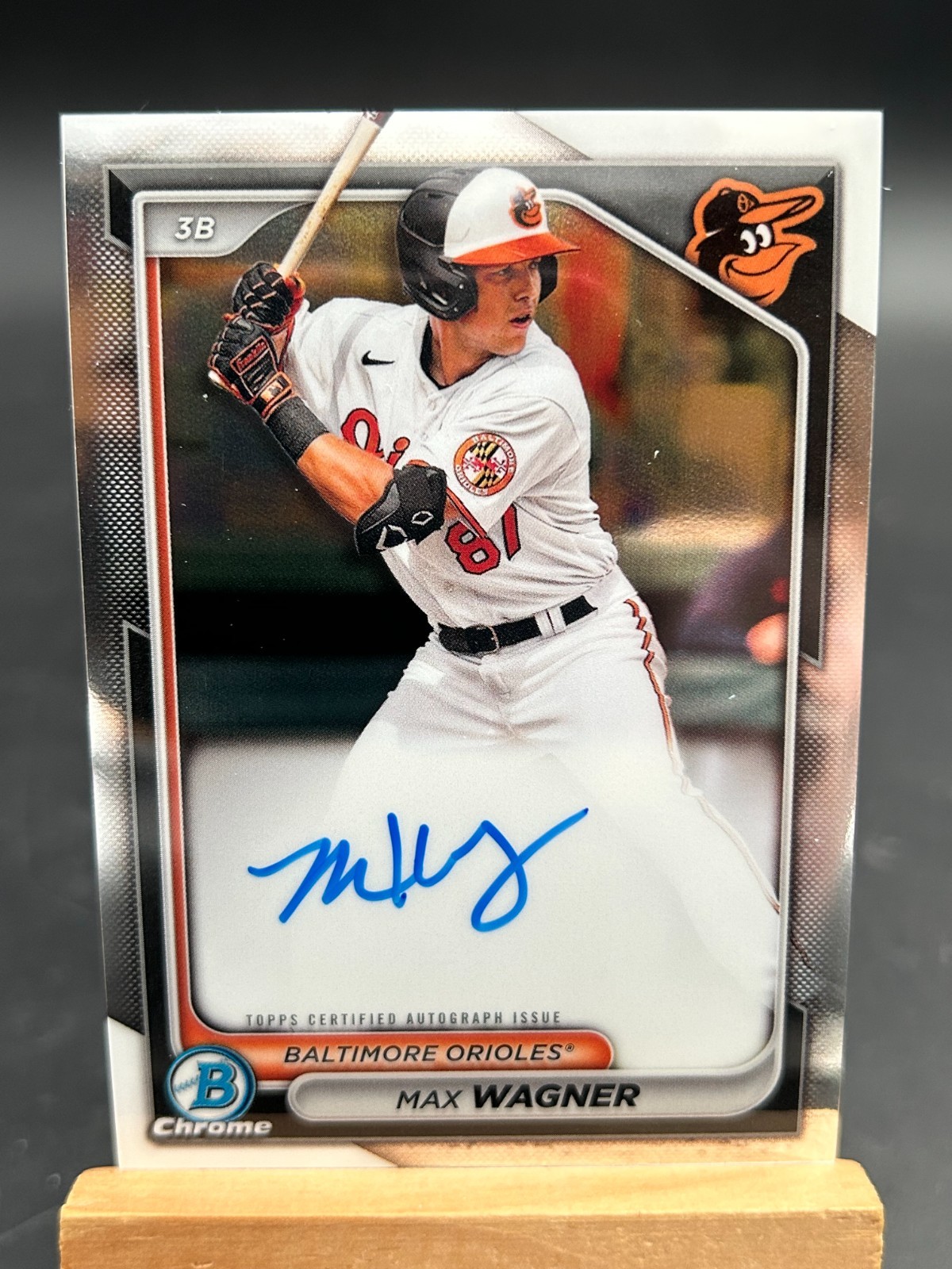 2024 Bowman Max Wagner Chrome Prospect Auto Baltimore Orioles #CPA-MW