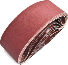 4 X 21 Inch Aluminum Oxide Sanding Belts, 2 Each of 40/80/120/150/240/400 Assort