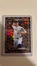 2024 Topps Update Paul Skenes RC #US100 Jack-O’-Lantern Foil – White Uniform 🔥