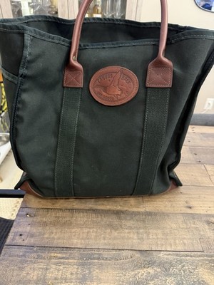 Vintage CANVAS BACK DRY GOODS Leather Totes